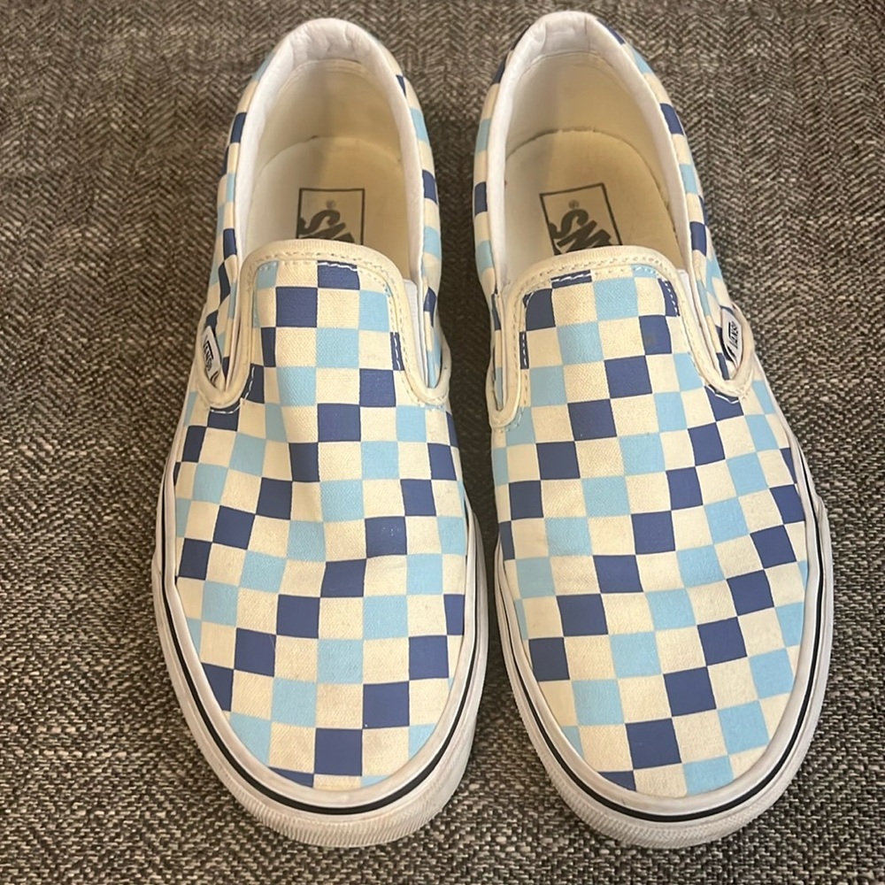 EUC Men’s Vans Checkered Pattern Slip-on Sneakers